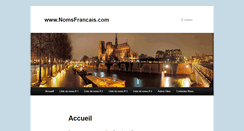 Desktop Screenshot of nomsfrancais.com