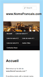 Mobile Screenshot of nomsfrancais.com